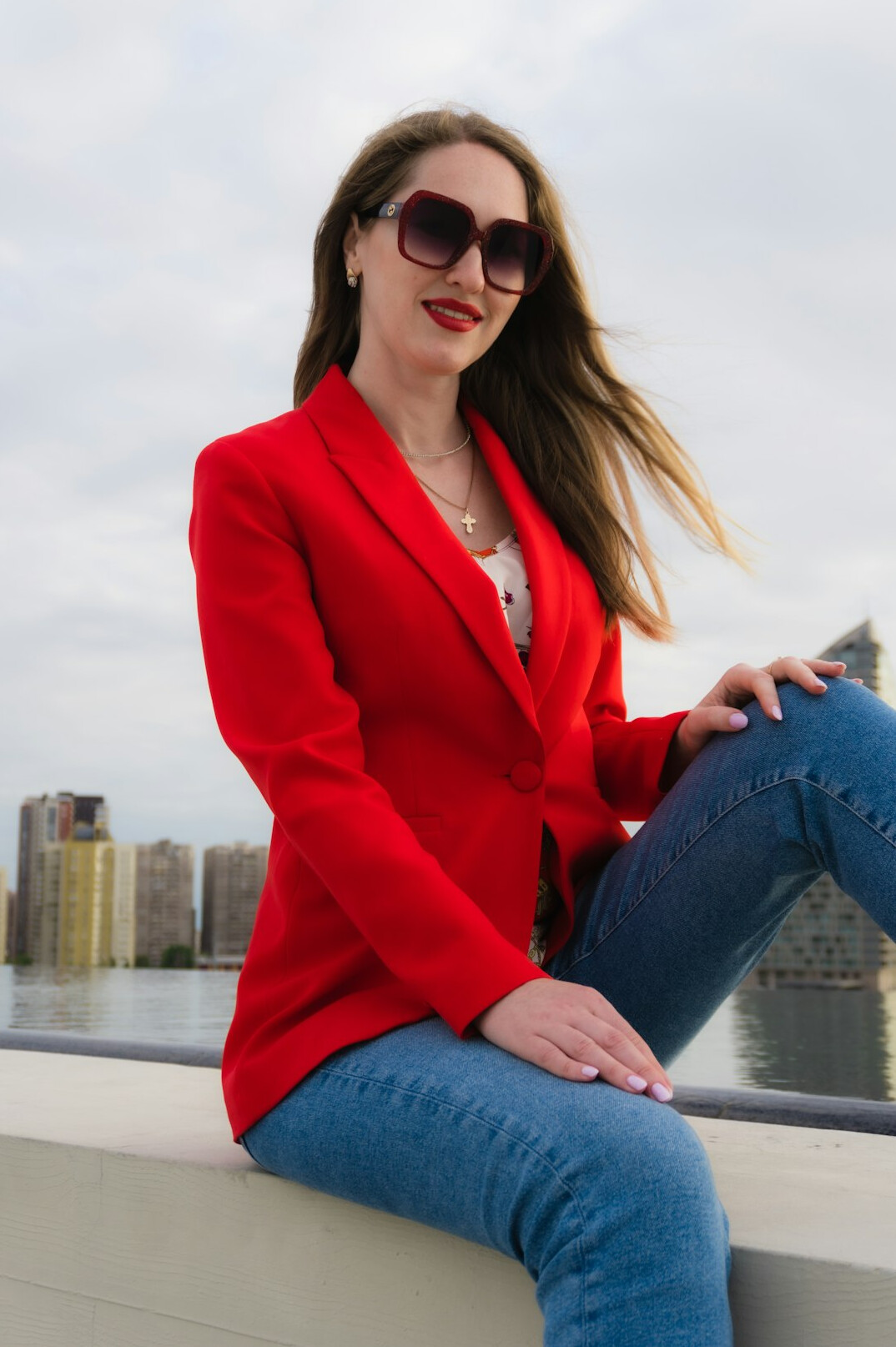 Portrait of a smiling professional woman in a blazer