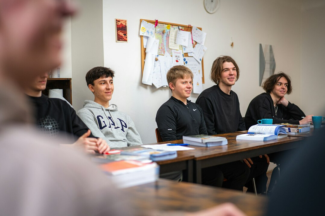 group discussion in classroom